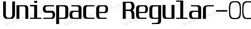 Unispace Regular字体转换